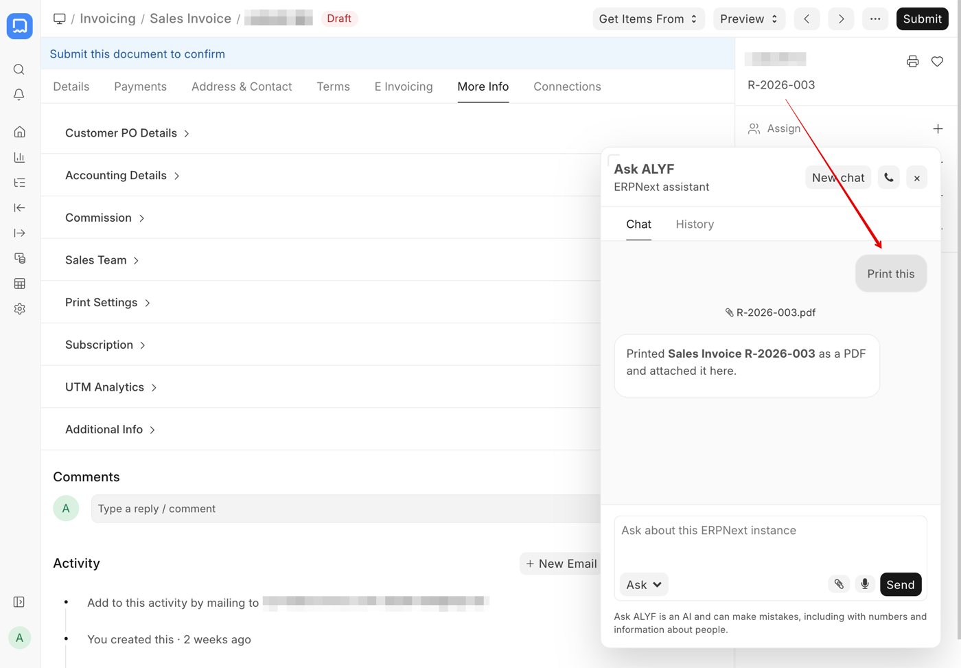 Ask ALYF bleibt nah an ERPNext und Frappe